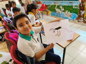 Std 2 Animal Collage with leaves (1)